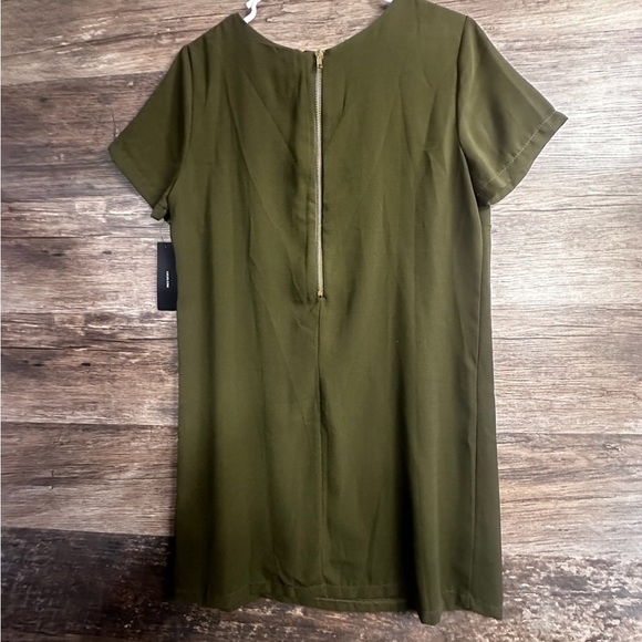Lulu's Olive Green Short Sleeve Dress - Picture 5 of 9